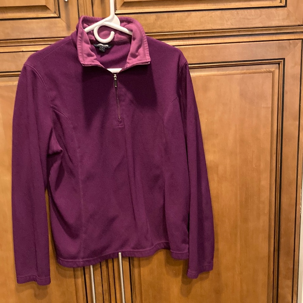 Lands End Quarter Zip Fleece